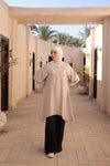 Beige pleatedshirt