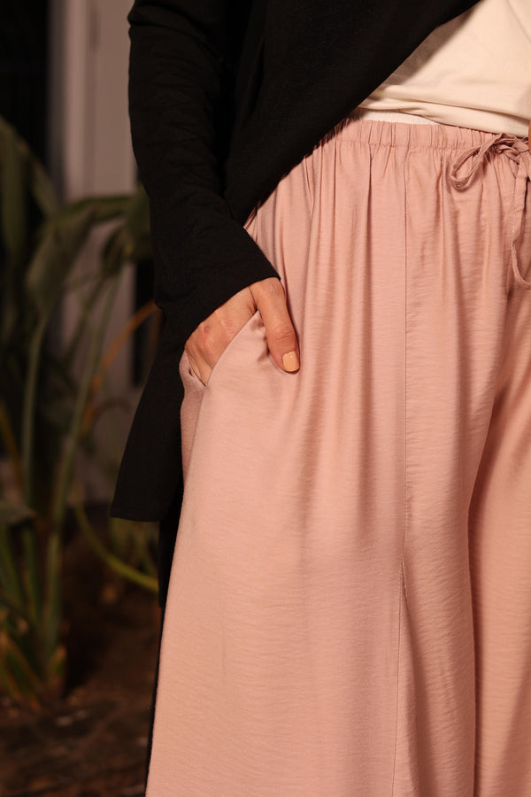 wide leg palazzo pants pink