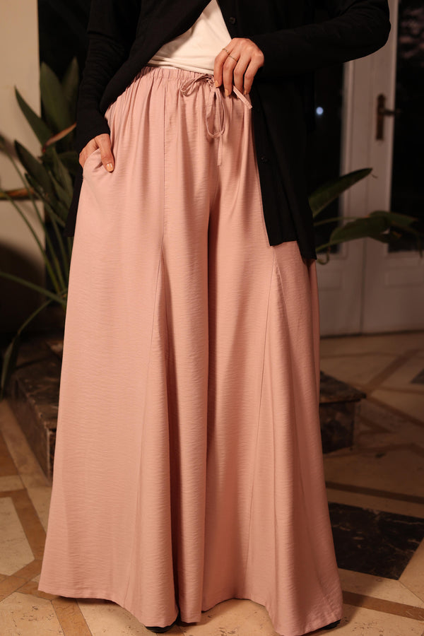 wide leg palazzo pants pink