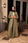 High-Slit long Shirt olive