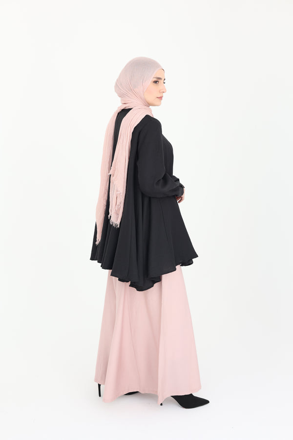 The Panel Flare Shirt black