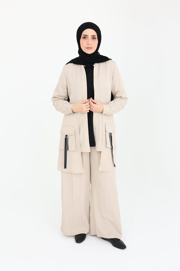 Soft-Touch Cargo Set Beige
