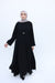 Crushed Abaya Set with Long Slits