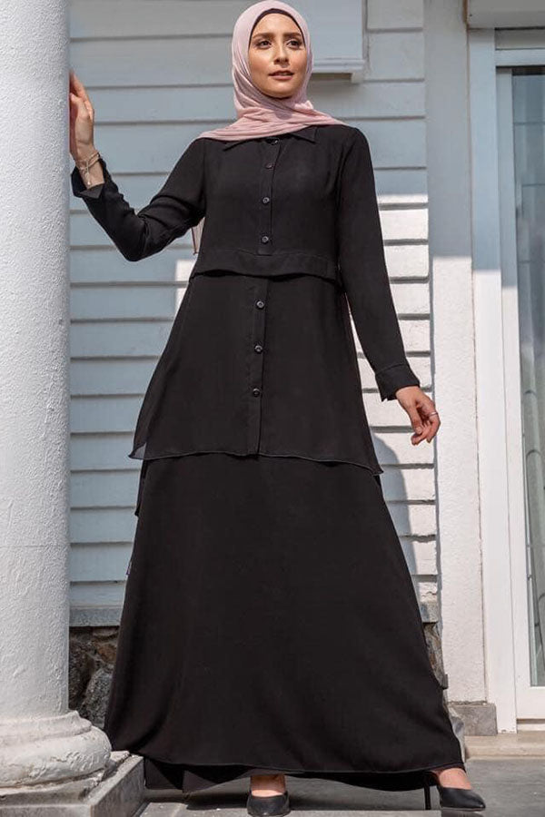 Chiffon Chemise Abaya