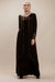 2 Layers Crepe Abaya With Satin Belt