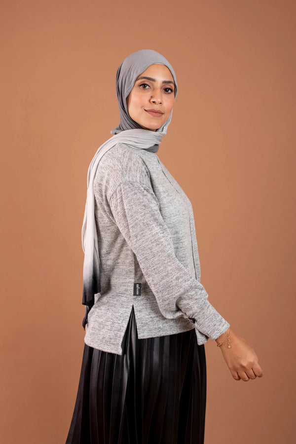 Light wool Blouse Grey Color