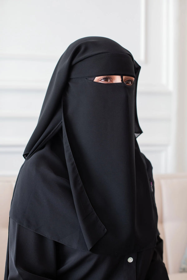 Niqab Khaliji 2 layers