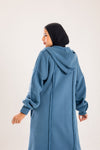 Long cozy Milton coat with hood