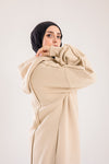 Long cozy Milton coat with hood