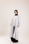 Long cozy Milton coat with hood