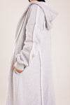 Long cozy Milton coat with hood