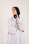 Long cozy Milton coat with hood