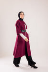 Knee length woolen coat