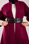 Knee length woolen coat