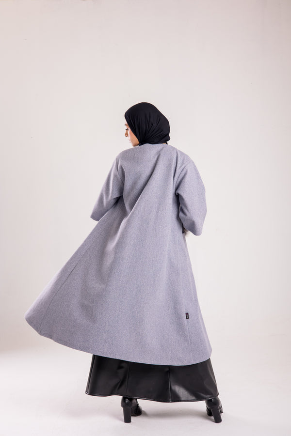 Knee length woolen coat