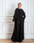 Papillon Abaya with touch of satin
