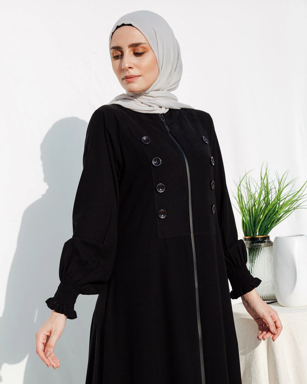 Raglan Abaya With bottons