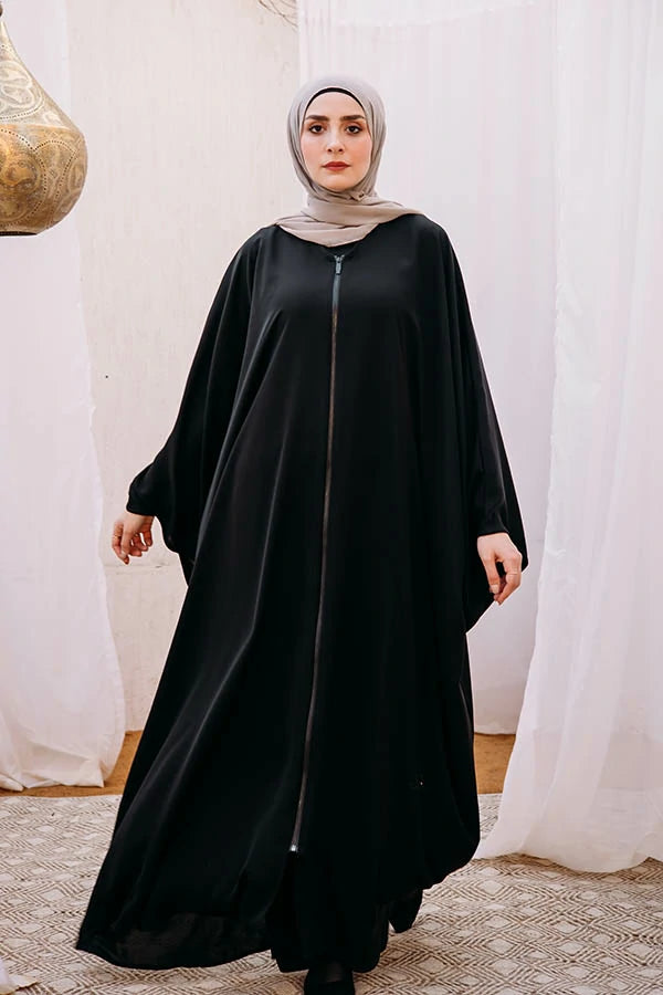 Tulip wide squared sleeves abaya