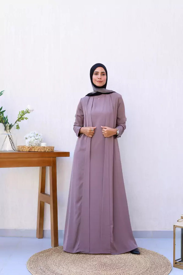 Silk open Abaya cafe