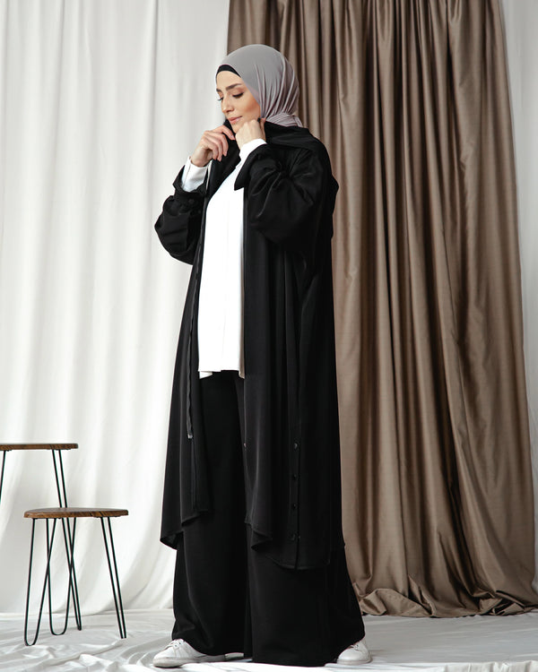 Tulip Cardigan with hoody and side clips