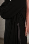 Tulip Crepe Abaya with Belt