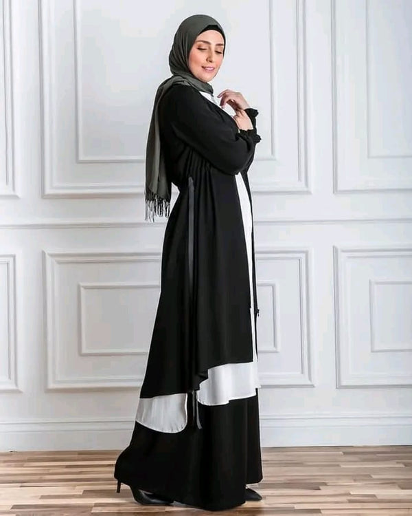 Tulip crepe cardigan