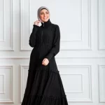 Spanish Cut Abaya With Zipper
