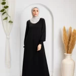 New Basic silk Abaya