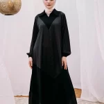 Satin * crepe V abaya