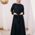 Tulip silk cardigan with side clips