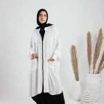 Silk Cape With Front Zippers And Pockets