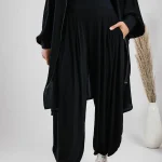 Jersey parachute pants.