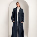 Denim flowy Open Abaya