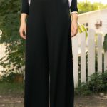 Black Viscose pants