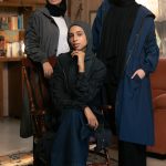 Crinkle long raincoat