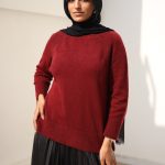 raglan sleeve sweater Maroon