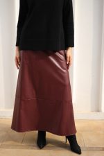 Leather skirt ِA line - Image 4