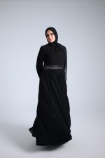 ⁦Abaya chiffon dress⁩ - الصورة ⁦3⁩